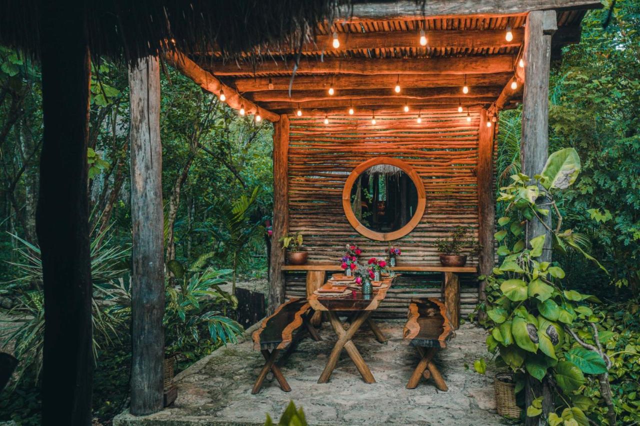 Madre Tierra Eco Habitat Casa de hóspedes Puerto Morelos Exterior foto