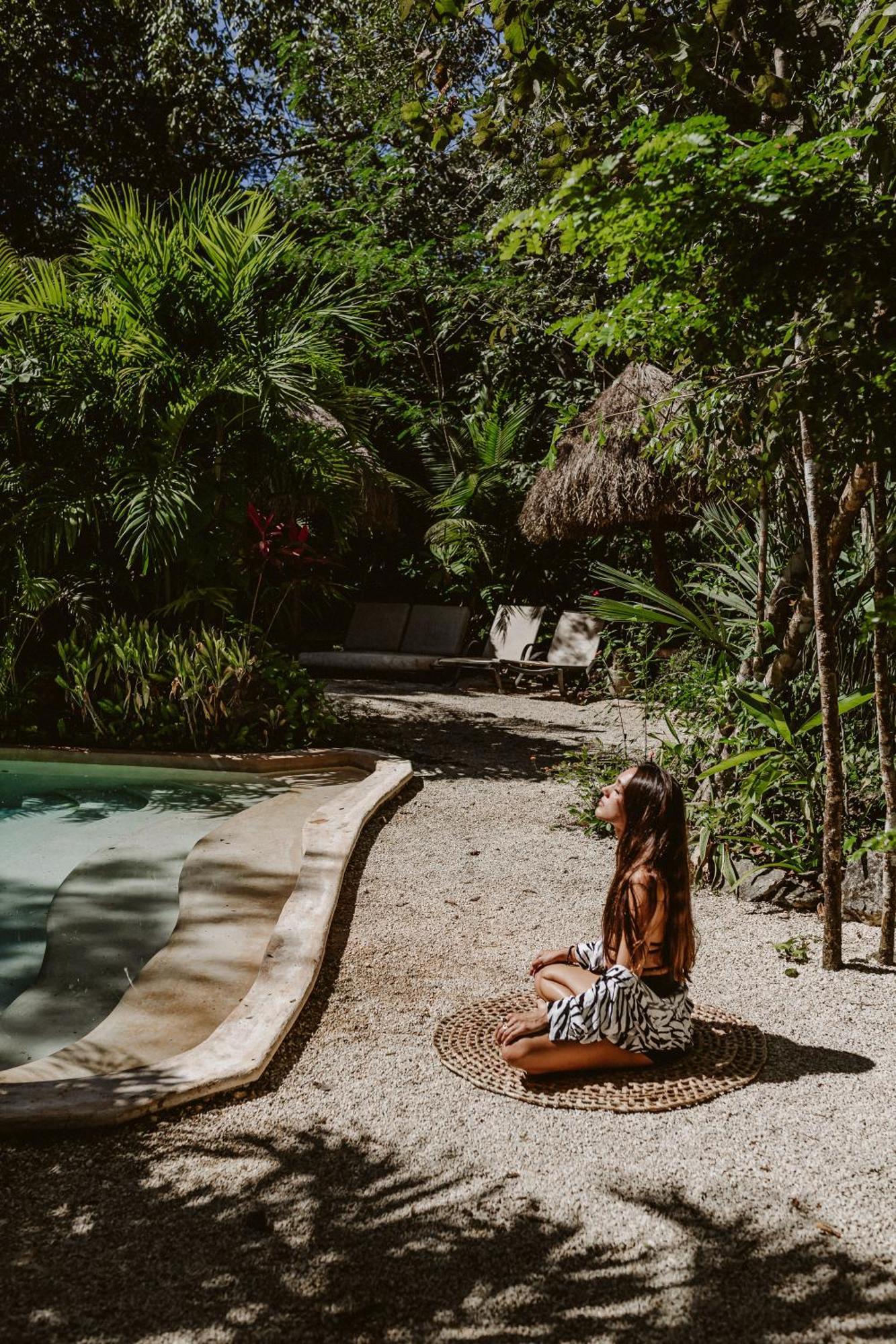 Madre Tierra Eco Habitat Casa de hóspedes Puerto Morelos Exterior foto
