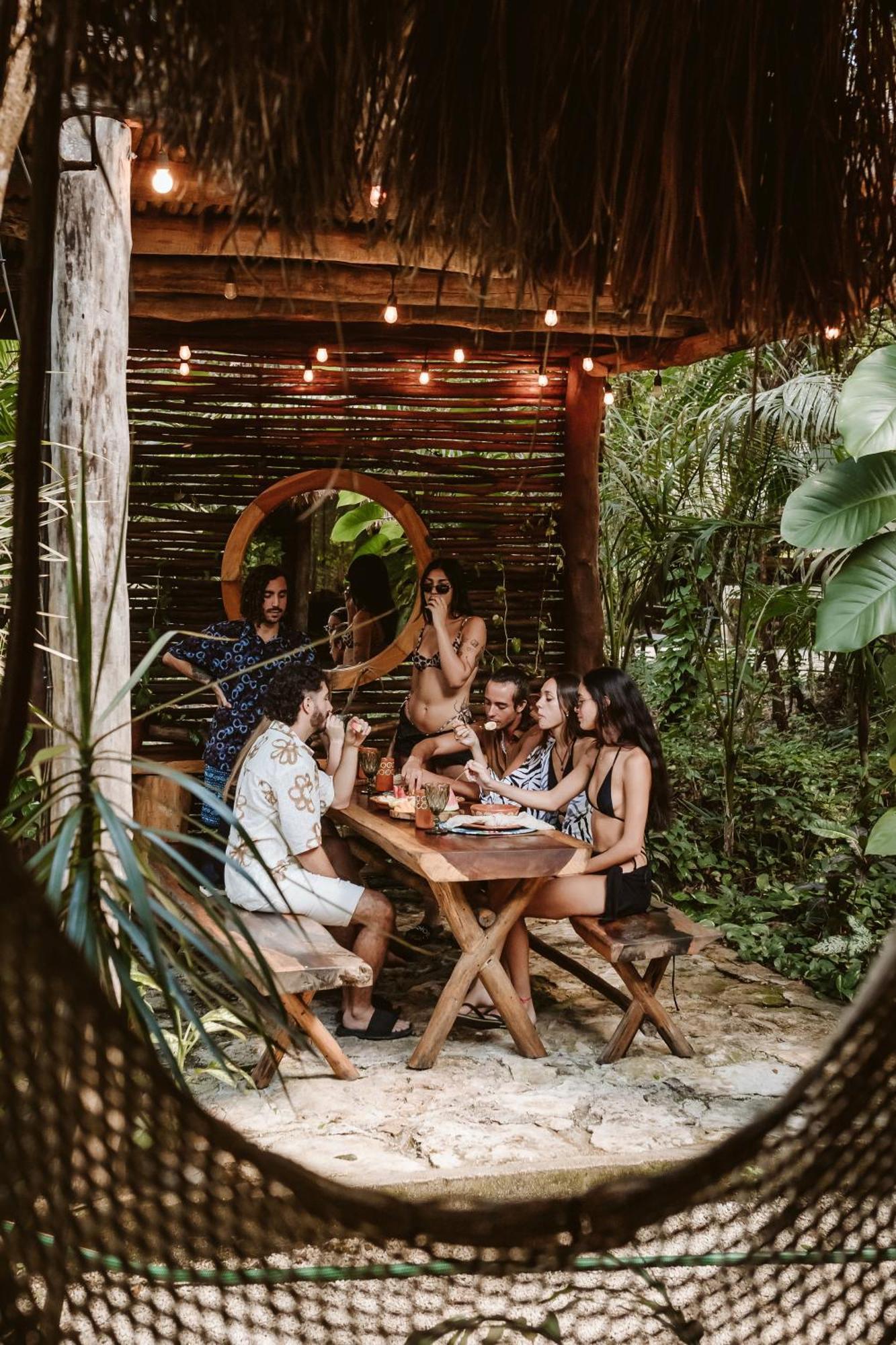 Madre Tierra Eco Habitat Casa de hóspedes Puerto Morelos Exterior foto
