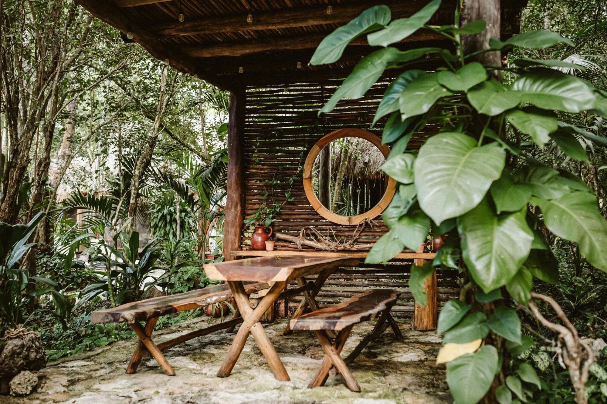 Madre Tierra Eco Habitat Casa de hóspedes Puerto Morelos Exterior foto