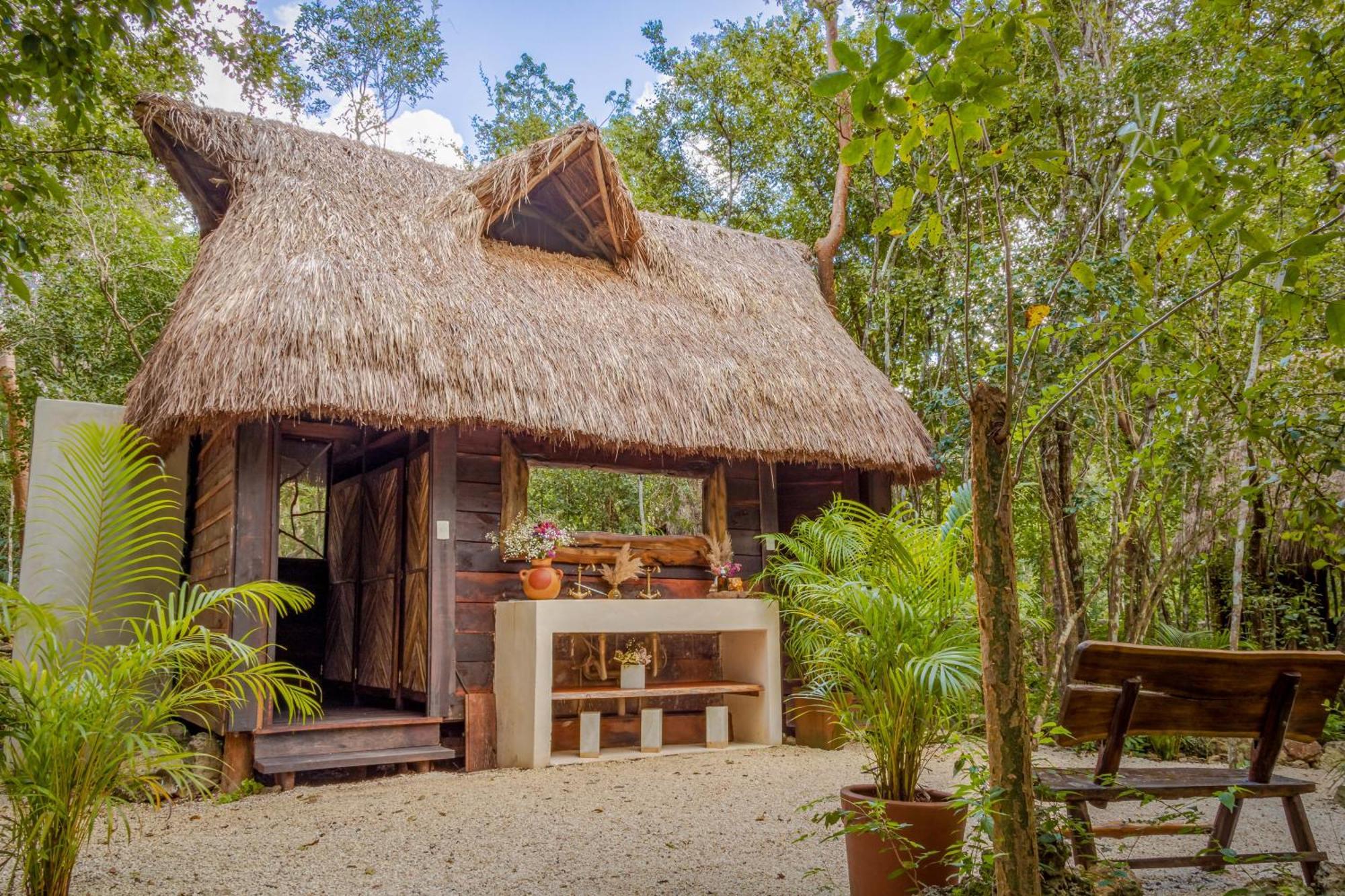 Madre Tierra Eco Habitat Casa de hóspedes Puerto Morelos Exterior foto